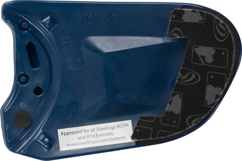 Rawlings | R-EXT COOLFLO Batting Helmet Face Guard | Fits all COOLFLO (RCFH) Helmet Models | Left-Hand Batter | Navy - Image 2